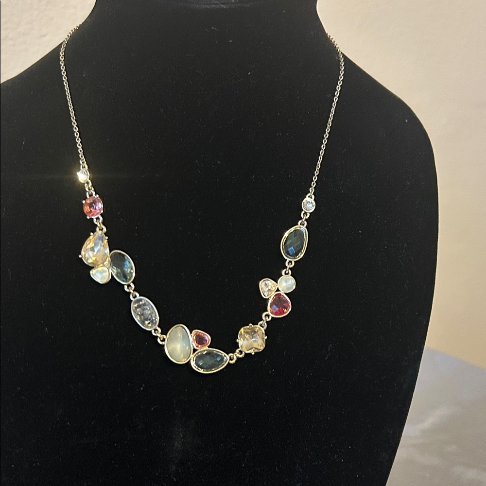 LOFT Elegant Multi-Color Gemstone Necklace